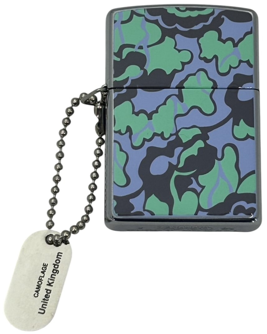 【ZIPPO】ジッポー：2001年製 新品 未使用 迷彩ドッグタグ付き-2